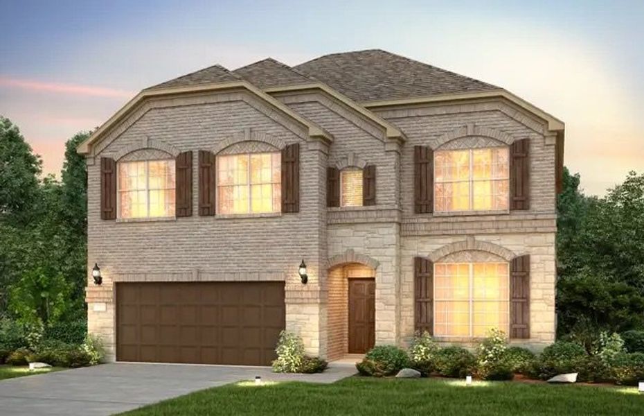 Front exterior of a home in the The Overlook at Creekside community, located in New Braunfels, TX (Image 13).