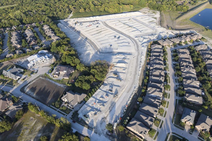Aerial view of the Providence Cove community in McKinney, TX, showing layout and nearby surroundings (Image 12).