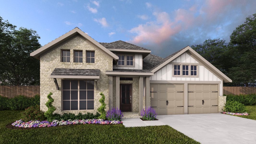 Front exterior of a home in the Two Step Farm community, located in Montgomery, TX (Image 10).