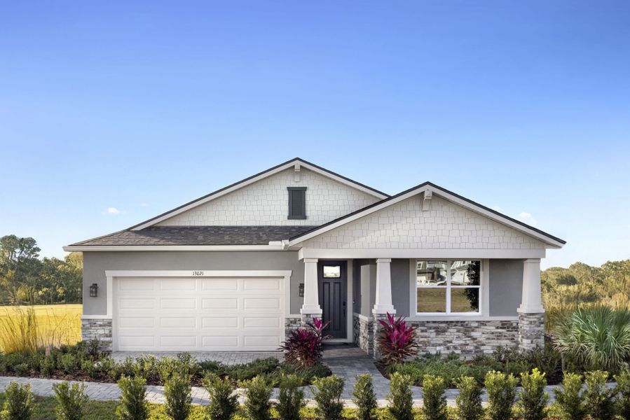 Front exterior of a home in the Pasadena Ridge MPC community, located in Zephyrhills, FL (Image 3).