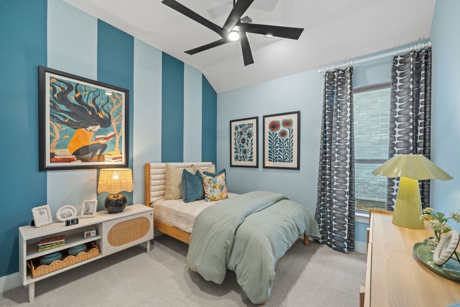 Furnished interior in a model home at Chaparral Park in Oak Point (Image 27).