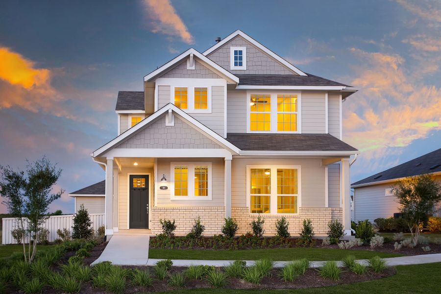 Front exterior of a home in the Harvest Ridge community, located in Elgin, TX (Image 4).