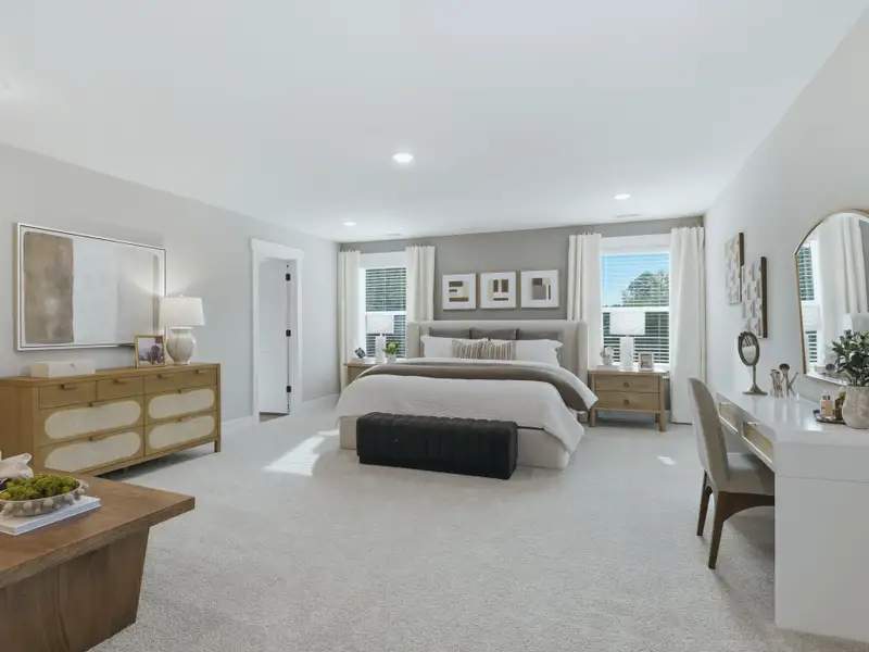 Furnished interior in a model home at Barrow Meadows in Zebulon (Image 14).