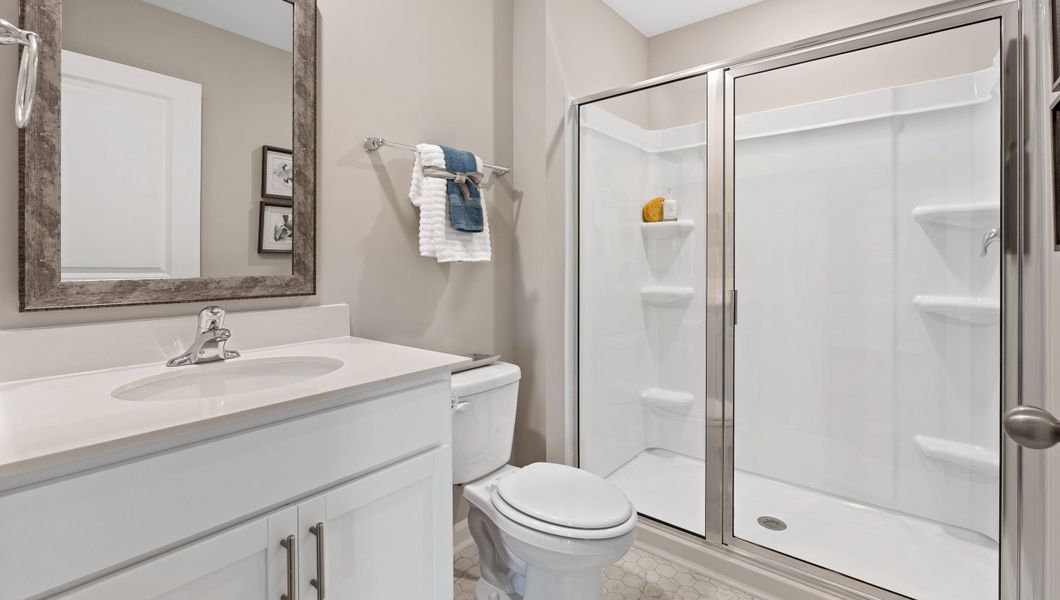 Furnished interior in a model home at Cloverdale Hills in Piedmont (Image 22).