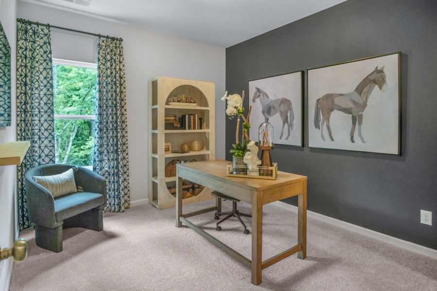 Furnished interior in a model home at Ironhorse in Dickson (Image 15).