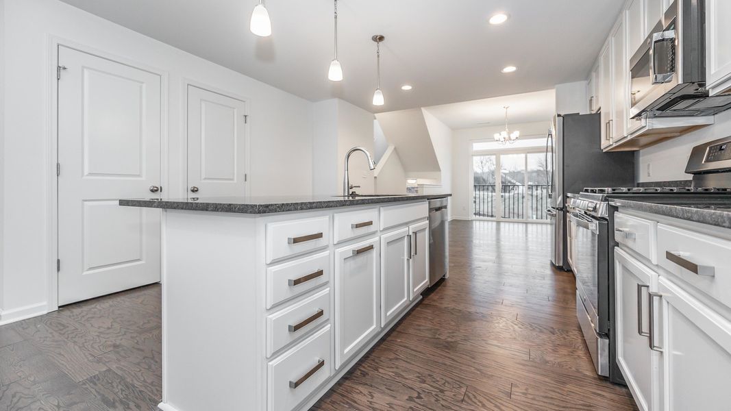 Furnished interior in a model home at Bristol Ridge Townhomes in Ann Arbor (Image 27). Furnished interior in a model home at Bristol Ridge Townhomes in Ann Arbor (Image 27).