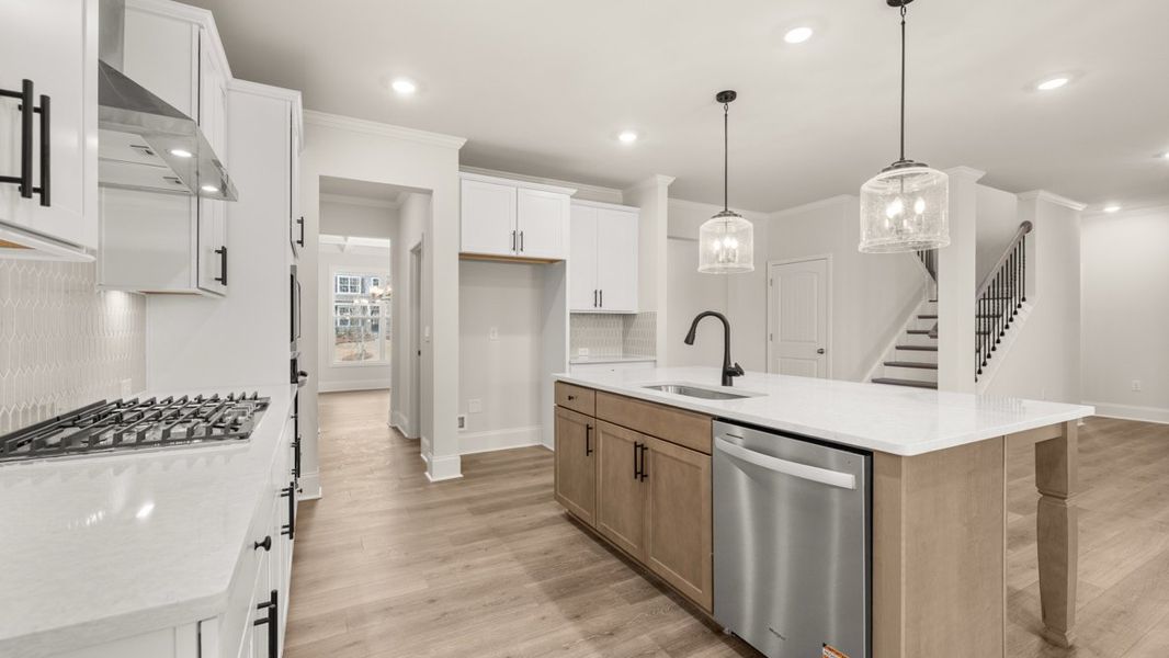 Furnished interior in a model home at Holland Estates in Powder Springs (Image 7).