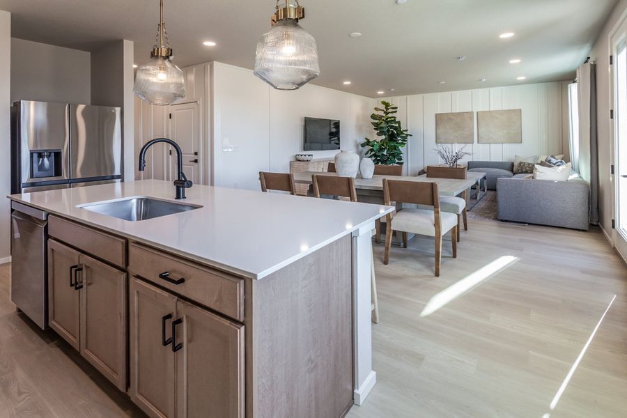 Furnished interior in a model home at Bloom in Fort Collins (Image 23).