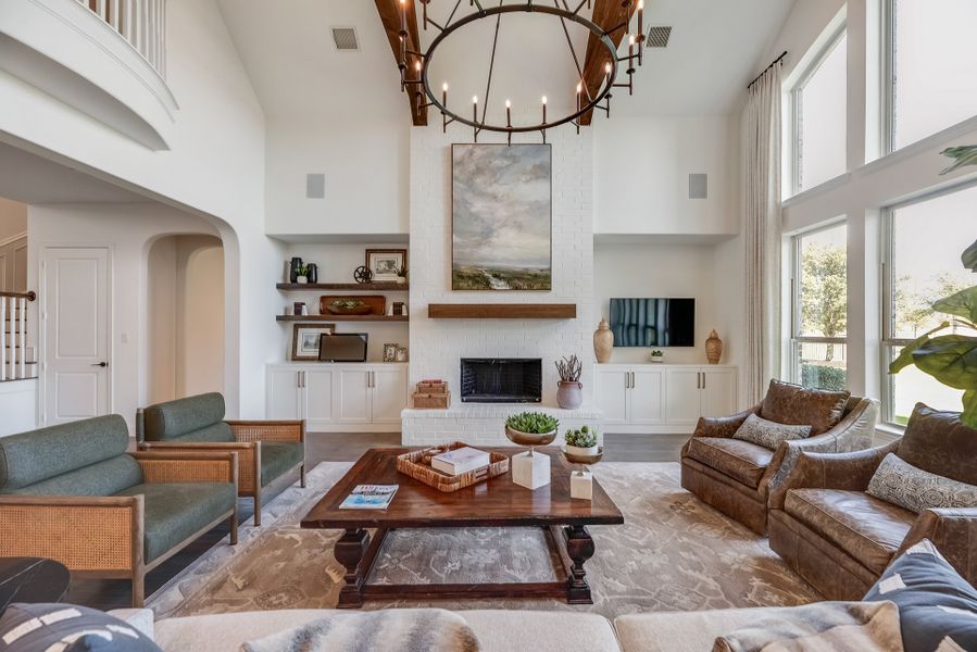 Furnished interior in a model home at King's Crossing in Parker (Image 4).