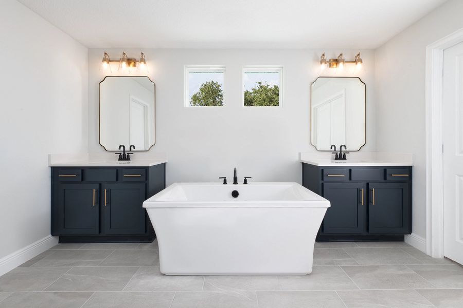 Furnished interior in a model home at Oakfield Trails in Parrish (Image 6).