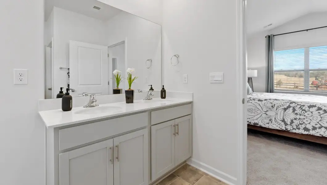 Furnished interior in a model home at Lyman Oaks in Lyman (Image 22).