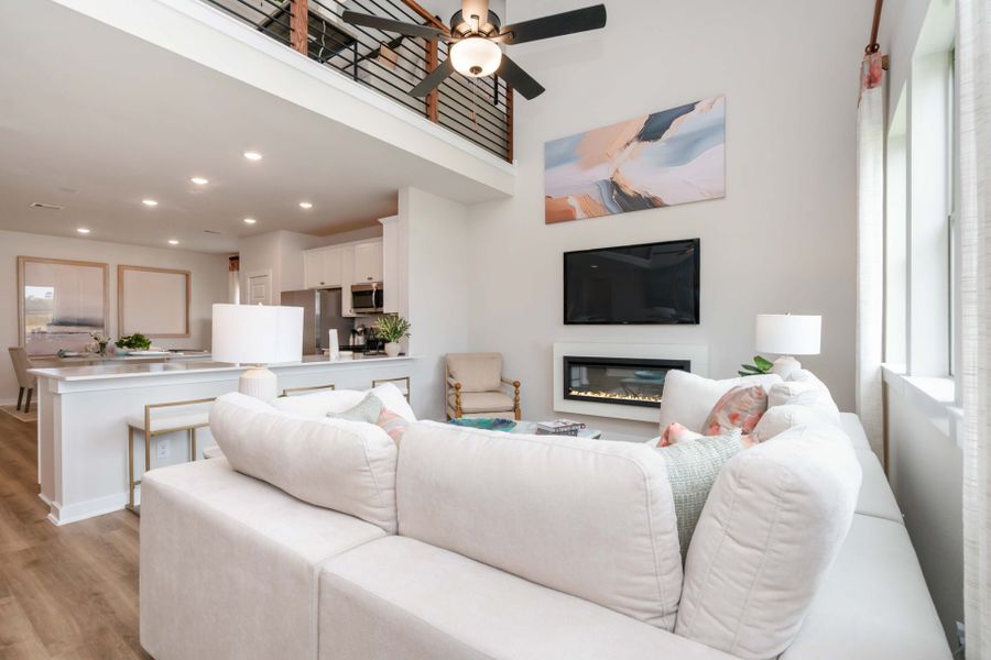 Furnished interior in a model home at Splendora Fields in Splendora (Image 8).