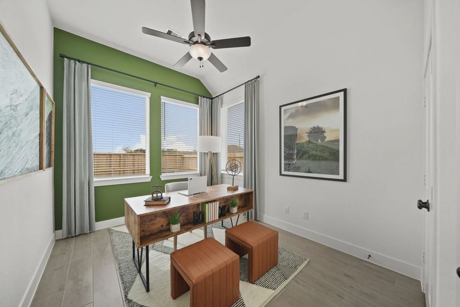 Furnished interior in a model home at Mulberry Farms in Santa Fe (Image 8). Furnished interior in a model home at Mulberry Farms in Santa Fe (Image 8).
