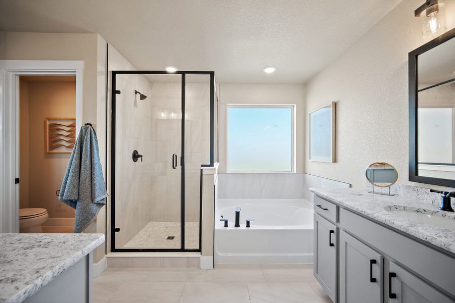 Furnished interior in a model home at Aspen Meadows-4 in Colorado Springs (Image 29).