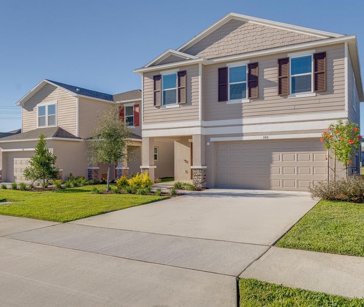 Front exterior of a home in the Marion Creek community, located in Haines City, FL (Image 5). Front exterior of a home in the Marion Creek community, located in Haines City, FL (Image 5).