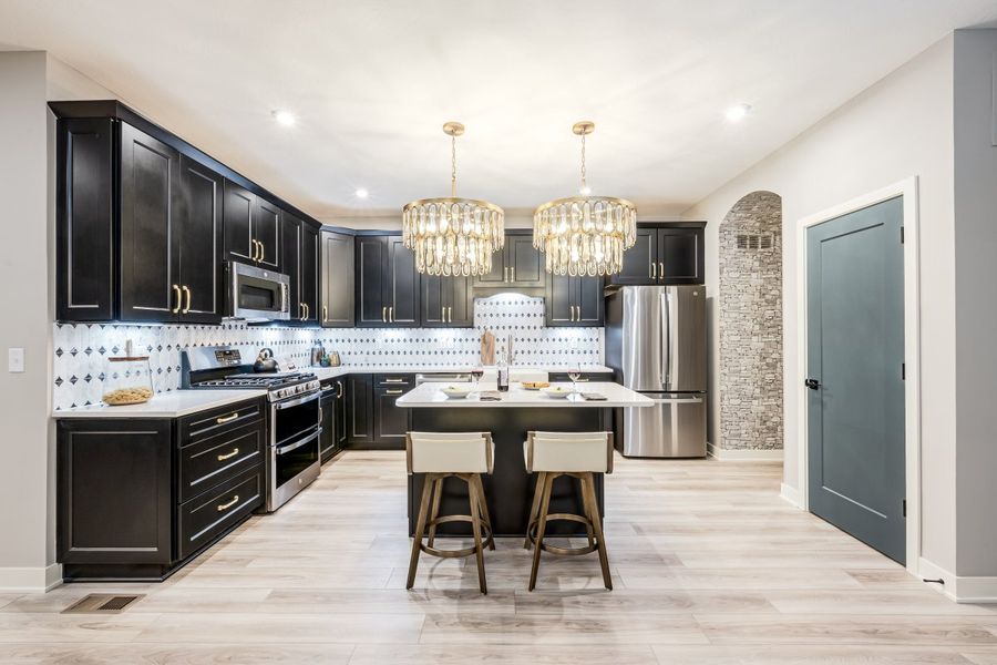 Furnished interior in a model home at Laurel Farms in Dallas (Image 31).