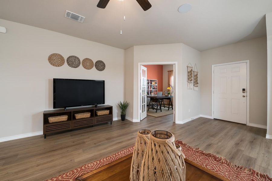 Furnished interior in a model home at Clayton Ranch in Copperas Cove (Image 6). Furnished interior in a model home at Clayton Ranch in Copperas Cove (Image 6).