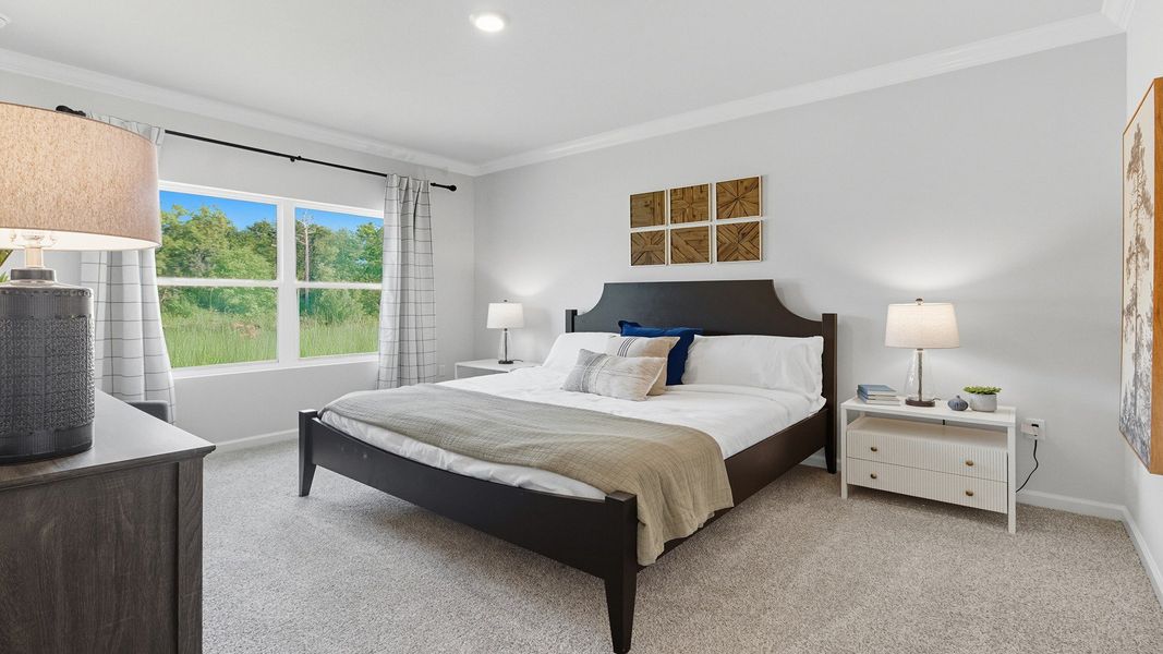 Furnished interior in a model home at Misting Springs in Crawfordville (Image 7).