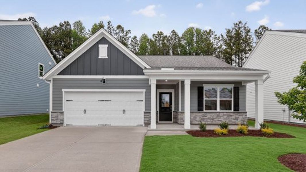 Front exterior of a home in the Bexford community, located in Willow Spring, NC (Image 3).