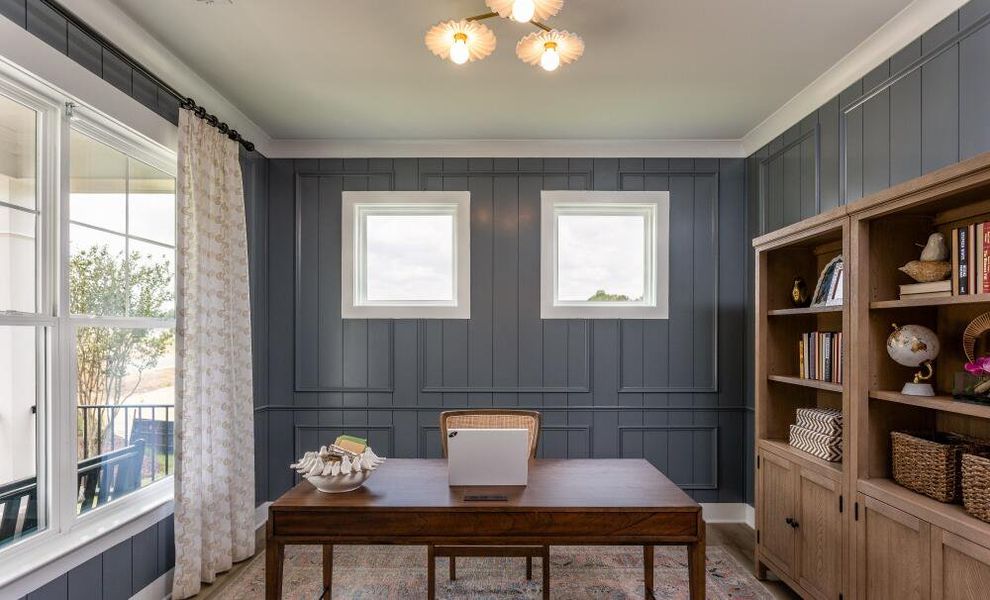 Furnished interior in a model home at Cedar Ridge in Angier (Image 26).