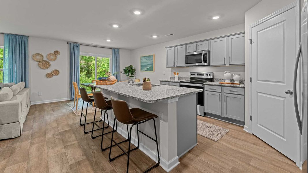 Furnished interior in a model home at Madeline Farm in New Bern (Image 7).