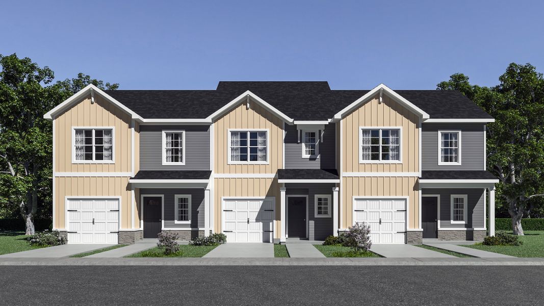 Front exterior of a home in the Towns at Lake Greenwood community, located in Greenwood, SC (Image 2).