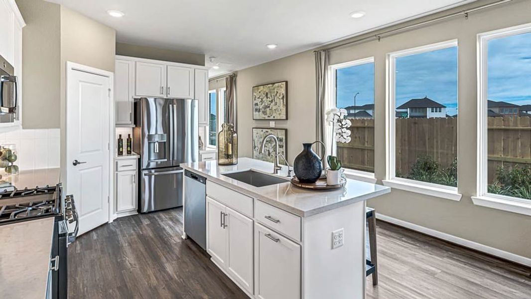 Furnished interior in a model home at Avalon at Cypress in Cypress (Image 20).