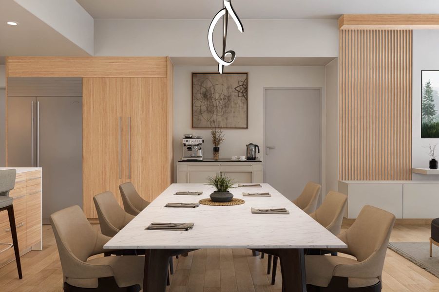 Furnished interior in a model home at The Goldwater Residences in Scottsdale (Image 5).