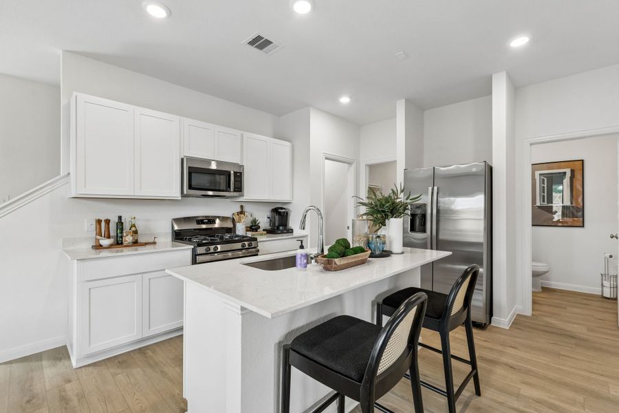 Furnished interior in a model home at Magnolia Springs in Montgomery (Image 9).