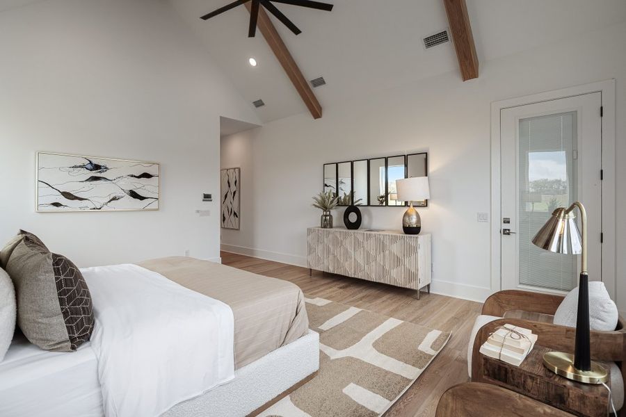 Furnished interior in a model home at Hamilton in Franklin (Image 20).