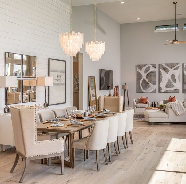 Furnished interior in a model home at Fulshear Run in Fulshear (Image 19).