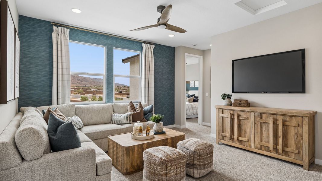 Furnished interior in a model home at Upper Canyon in Phoenix (Image 31).