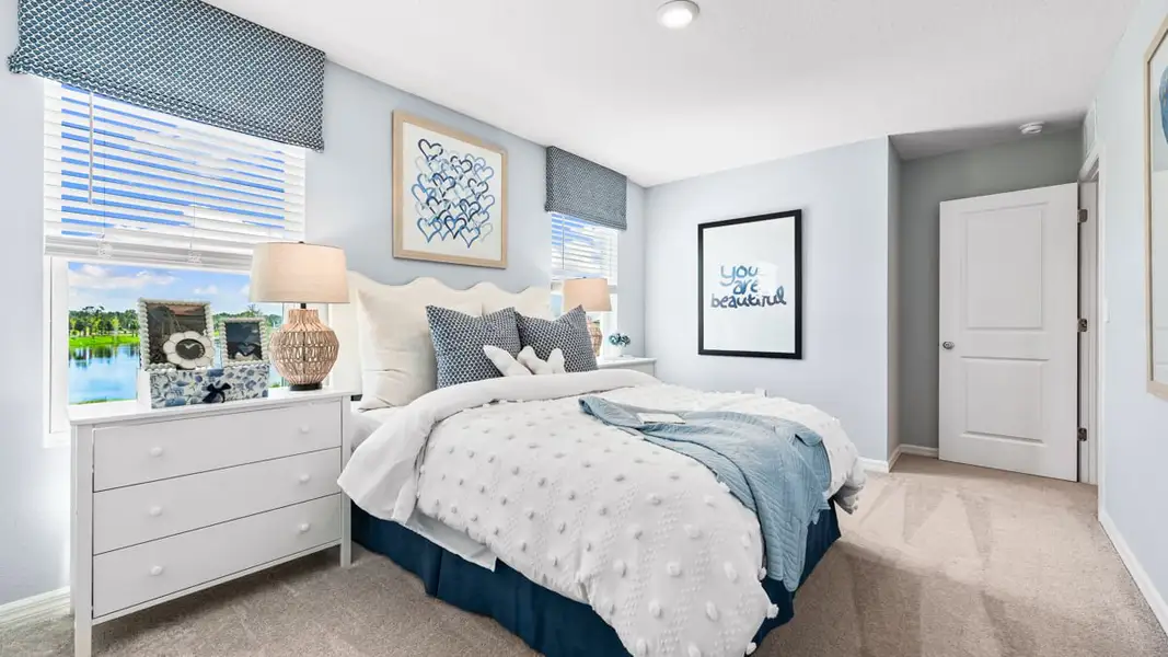 Furnished interior in a model home at Firethorn in Parrish (Image 22).