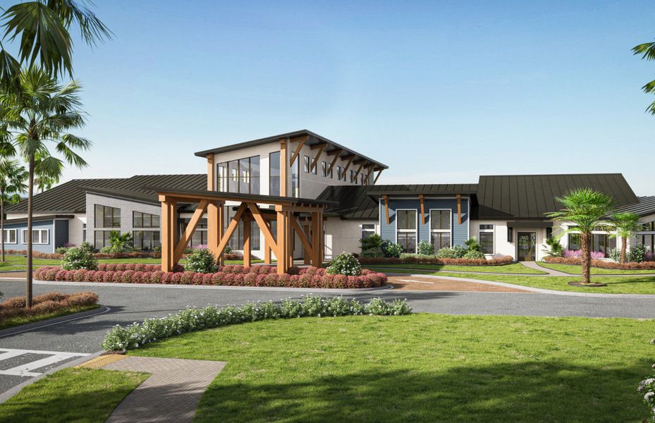 Expansive Clubhouse Rendering