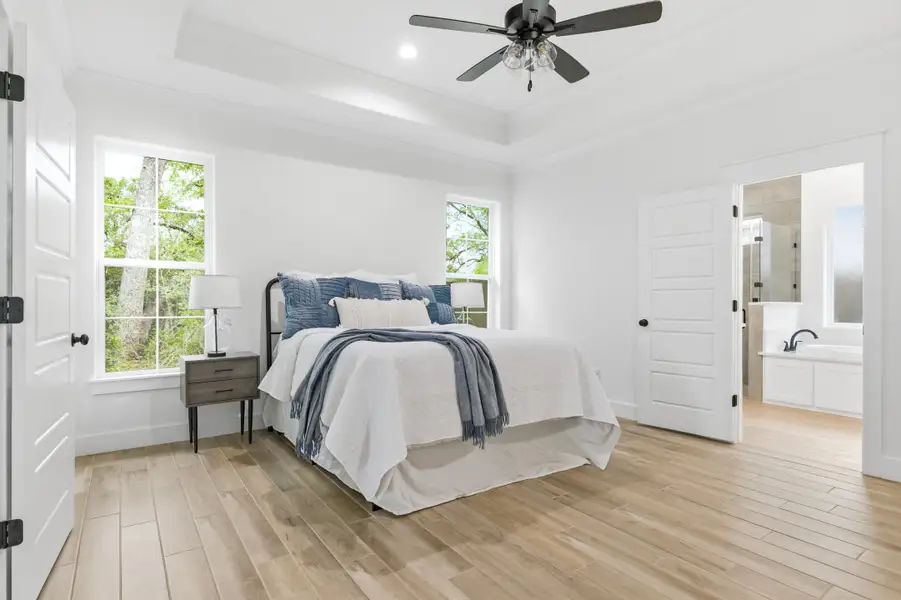 Furnished interior in a model home at Oakmont in Bryan (Image 7).