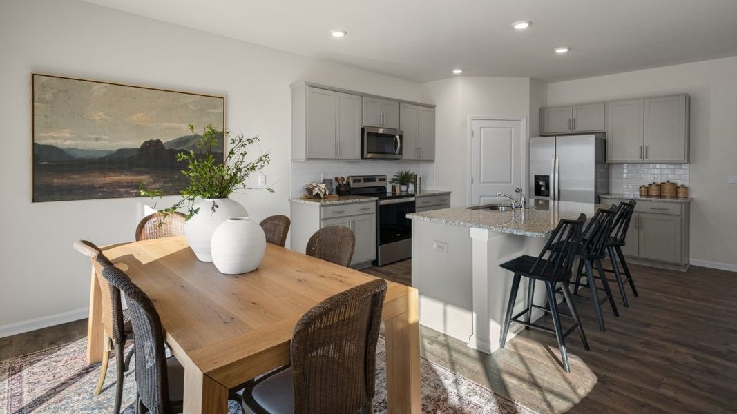 Furnished interior in a model home at The Estates at Edinborough in Gibsonville (Image 13).