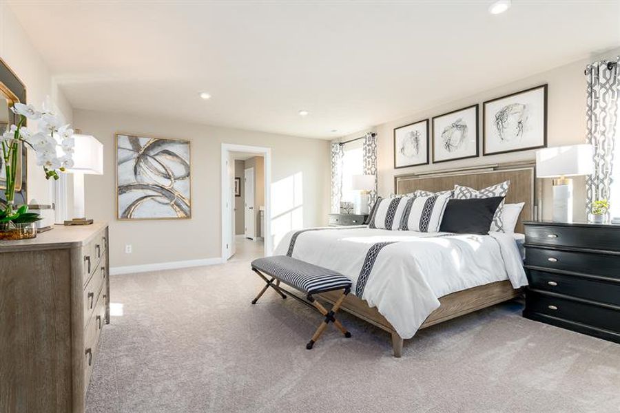 Furnished interior in a model home at Windsong Single-Family Homes in Gallatin (Image 7).