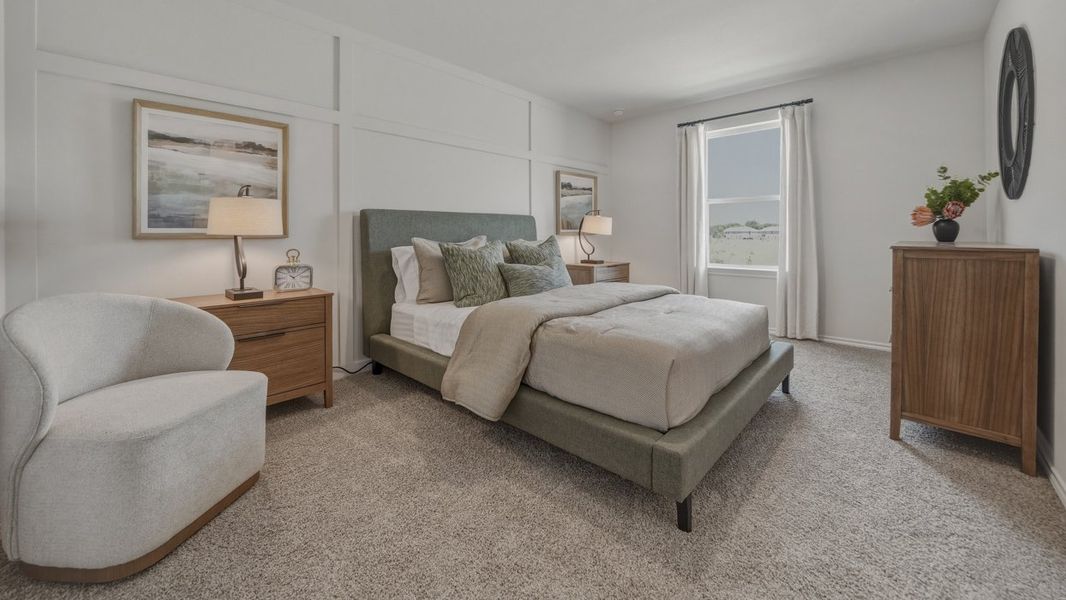 Furnished interior in a model home at Asher Oaks in Bonham (Image 25). Furnished interior in a model home at Asher Oaks in Bonham (Image 25).