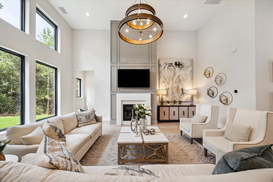 Furnished interior in a model home at High Meadow West and Estates in Montgomery (Image 13).