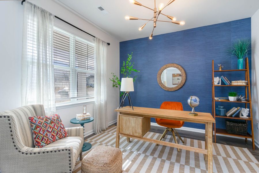Furnished interior in a model home at Island Green in Myrtle Beach (Image 7).