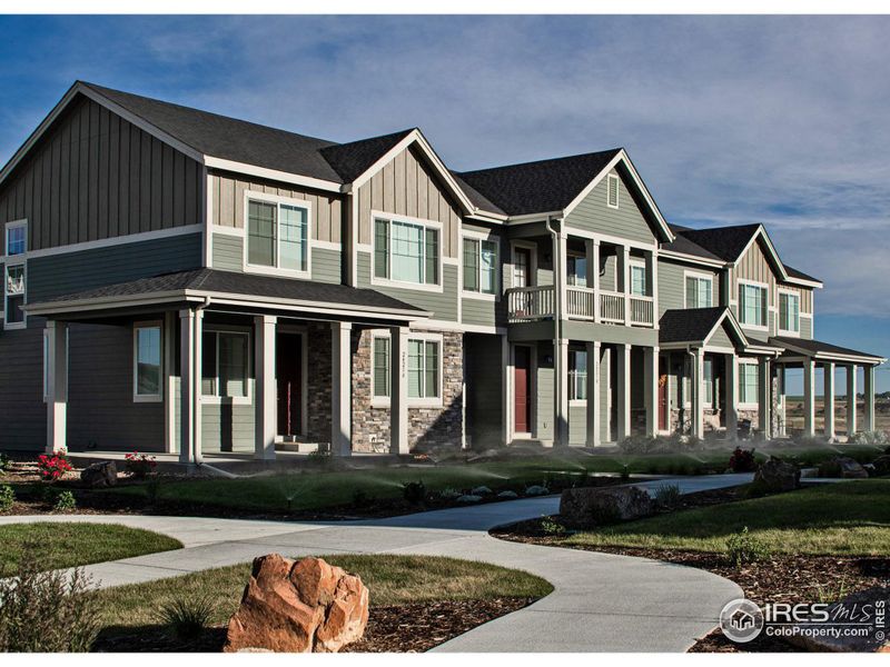 Front exterior of a home in the Centennial Crossing at Milliken community, located in Milliken, CO (Image 5). Front exterior of a home in the Centennial Crossing at Milliken community, located in Milliken, CO (Image 5).