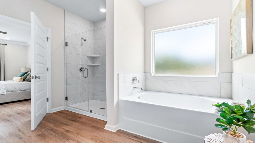 Furnished interior in a model home at Greystone in Crawfordville (Image 10).