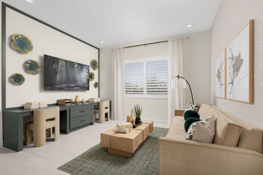 Furnished interior in a model home at Covena Pointe in Tucson (Image 23). Furnished interior in a model home at Covena Pointe in Tucson (Image 23).
