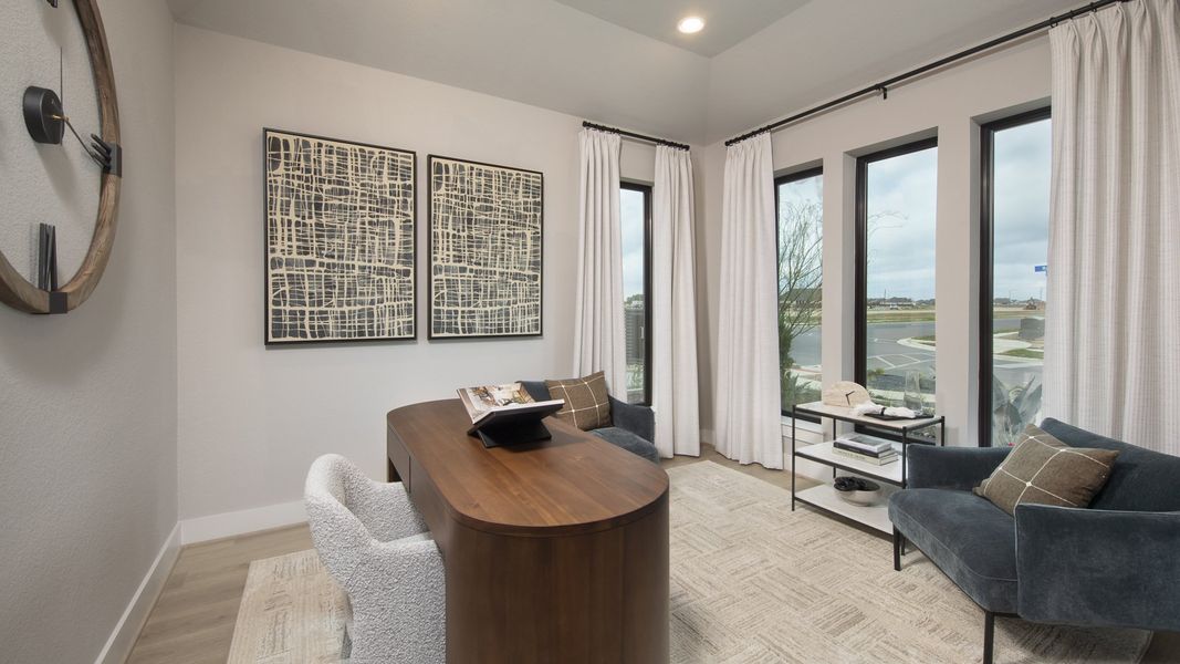 Furnished interior in a model home at Juniper Springs 60' in Lockhart (Image 5).