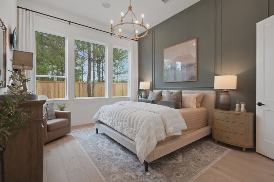 Furnished interior in a model home at Kresston Chateau in Montgomery (Image 9).