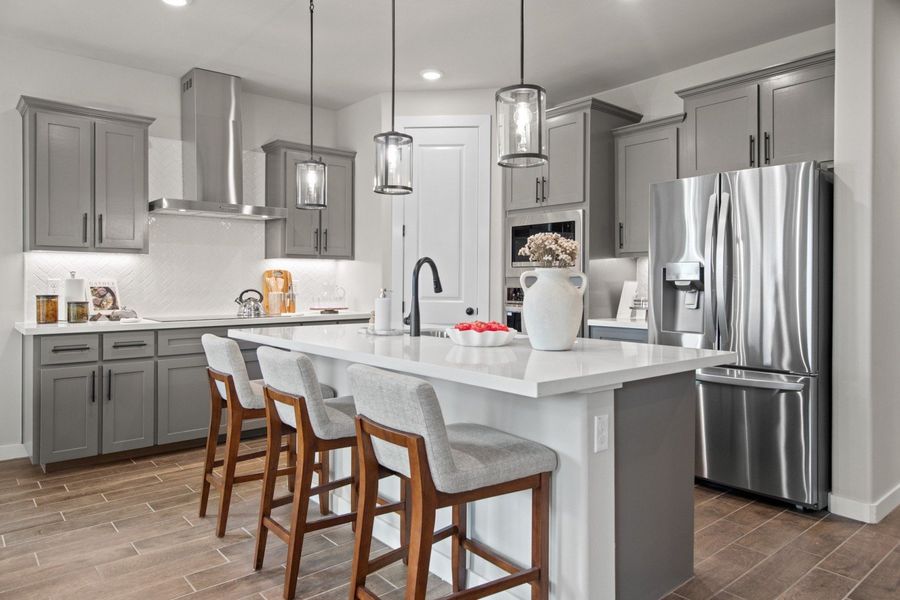 Furnished interior in a model home at Las Cruces in Alamo (Image 7).