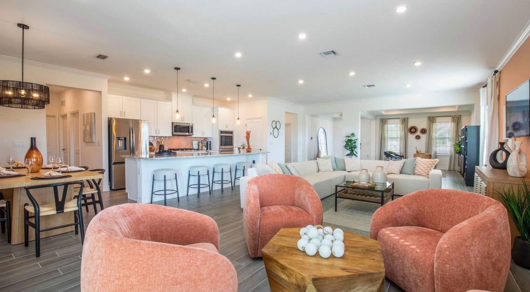 Furnished interior in a model home at Ormond & Daytona Beach in Edgewater (Image 3).