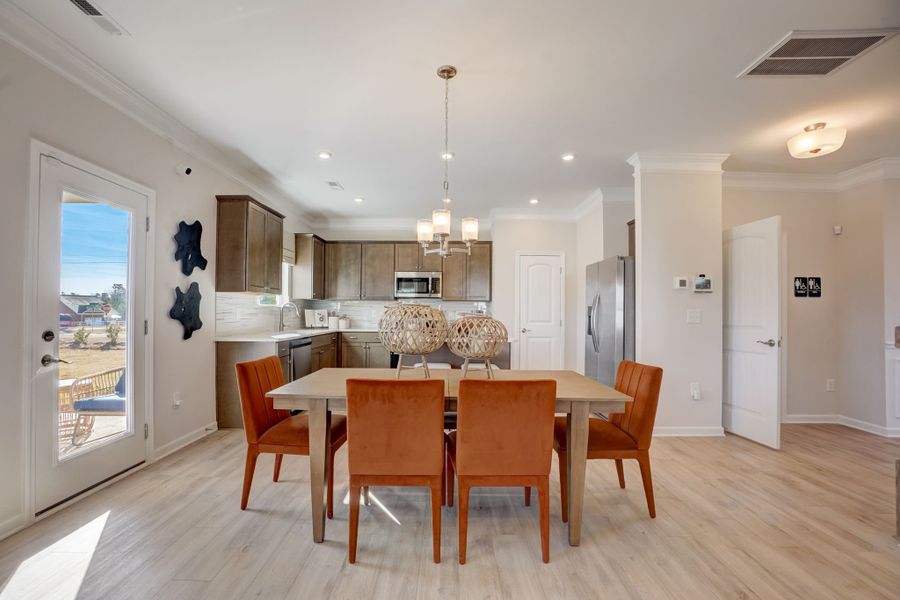 Furnished interior in a model home at Bryson Farms in Byron (Image 3).