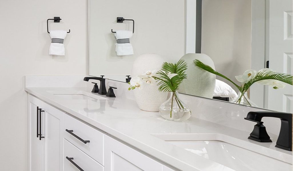 Furnished interior in a model home at Meadowbrook Park in Colorado Springs (Image 15).