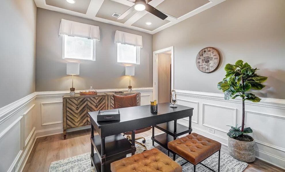 Furnished interior in a model home at The Greens at Springlake in York (Image 21).